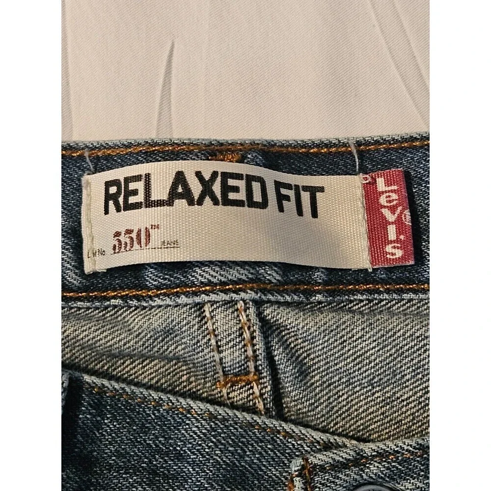 Levis‎ 550 Jeans Mens Size 38x34 Classic Med Blue Wash Denim